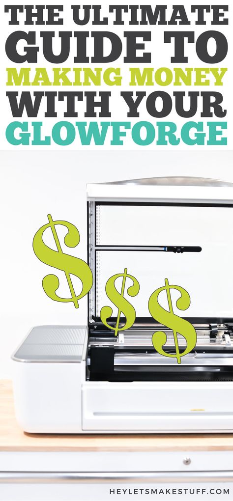 It's a big investment, but you can make money with a Glowforge or other laser cutter! Learn everything you need to know about starting a business selling the crafts you make with your Glowforge. Glowforge Aura Projects To Sell, Glowforge Aura, Glow Projects, Laser Engraving Ideas, Glowforge Projects, Glowforge Ideas, Glow Forge, Laser Cut Ideas, Laser Cut Wood Crafts