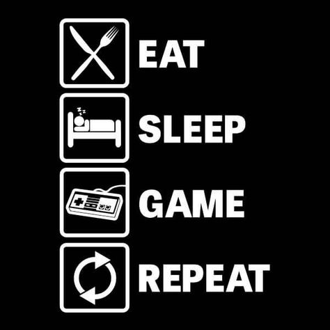 🍗 Eat. 😴 Sleep. 🎮 Game. 🔁 Repeat. Miss anything? 😍Love Gaming? 🎯Check out profile for more. . . #RayEasonGaming #FacebookGaming #InstagramGames #InstagramGamers #Twitch #TwitchStreamer #TwitchTV #TwitchClips #TwitchGamer #TwitchCommunity #BakersfieldGamers #Gaming #Streamer #Chat #Gamer #Gamingmemes #Gamingchannel #Gamingnation #Gamingvideos #Streaming #Streamers #Twitchstream #Instagramgaming #Youtuber #Youtubechannel #Youtubers #Youtubevideos #Gamingrig #Gamingcomputer #Gamingclips Eat Sleep Game Repeat, Gamer Quotes, Game Wallpaper Iphone, Slogan Sweatshirt, Black Backdrop, Gaming Wallpapers, Funko Pop Vinyl, Perfect Gift For Him, Branded Sweatshirts