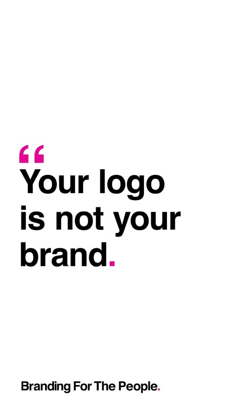 What Is A Brand, Personal Branding Quotes, Quotes About Branding, Foundation Logo Design Ideas, Branding Quotes Marketing, Typographic Advertising, Question Logo, Creative Agency Logo, Citation Design