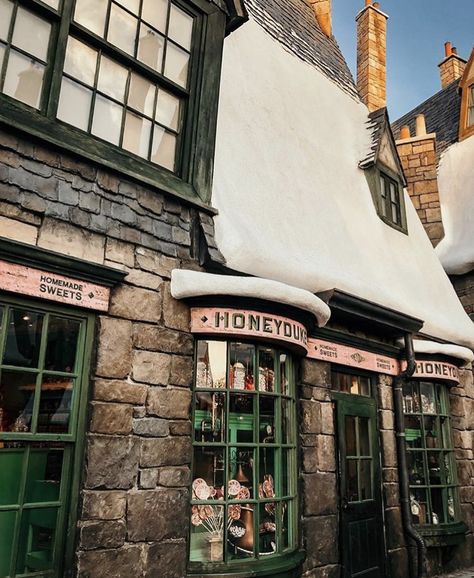 Harry Potter Hogsmeade Aesthetic, Hogs Meade Aesthetic, Hogsmeade Shops, Wizarding World Aesthetic, Hogsmeade Aesthetic, Hp Shifting, Hogwarts Hogsmeade, Hogwarts Visuals, Dr Visuals