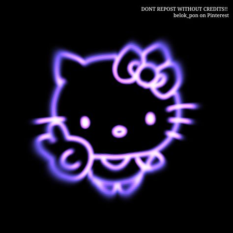 Dont steal/Don't repost without credits Hello Kitty Pfp, Kitty Pfp, Dark Purple Aesthetic, Phone Decor, Hello Kitty Backgrounds, Aesthetic Background, Black And Purple, Kitty Wallpaper, Pretty Wallpaper Iphone