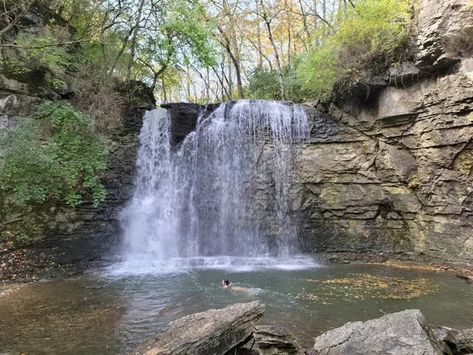 This 35-Foot Waterfall In Ohio Is Too Beautiful To Keep Secret Ohio Waterfalls, Keep Secret, Magical Tree, Family Beach Trip, Breathtaking Beauty, Grand Entrance, Travel Memories, Hidden Gem, Nature Reserve