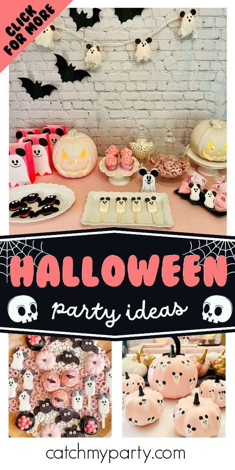 Don't miss this 'Boo to You' Mickey Mouse Halloween party! The sweet treats are fantastic! See more party ideas and share yours at CatchMyParty.com Booday Party, Mickey Ghost, Halloween Bingo Cards, Ghost Friends, Halloween Countdown Calendar, Mouse Halloween, Halloween Bingo, Mickey Pumpkin, Minnie Mouse Halloween