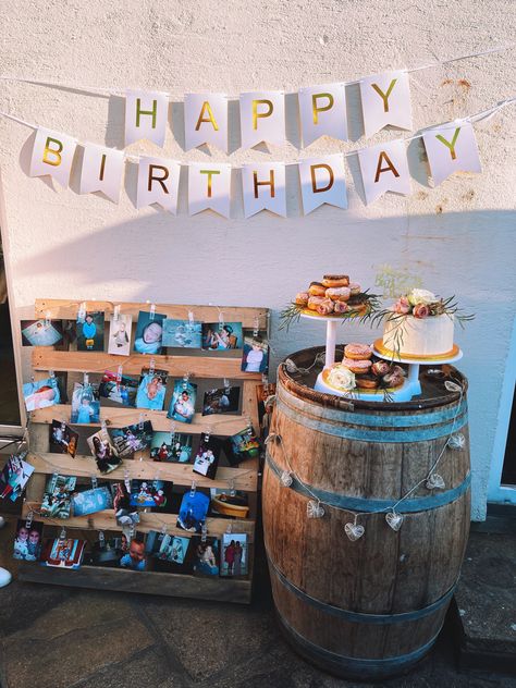 Outdoor Birthday Party Decorations For Men, Rustic 18th Birthday Party Ideas, Rustic Bday Party Decor, 21st Birthday Party Decorations For Guys, Rustic Party Decor Birthday Men, Rustic 21st Birthday Ideas, Guy Party Decorations, Winery Birthday Party Ideas, 50th Outdoor Birthday Party Ideas For Men