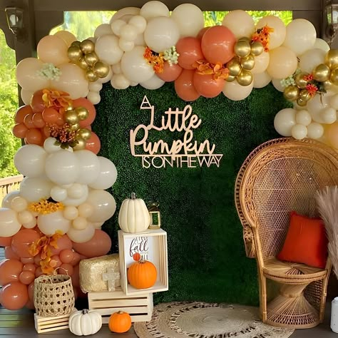 Amazon.com: Little Cutie Baby Shower Decorations 155PCS Fall Orange Balloon Garland Arch Kit for Baby Shower Birthday Autumn Thanksgiving Party Supplies : Toys & Games Pumpkin Theme Baby Shower, November Baby Shower, Thanksgiving Baby Shower, Thanksgiving Birthday Parties, Fall Baby Shower Themes, Orange Balloons, Garland Arch, Fiesta Baby Shower, Shower Bebe