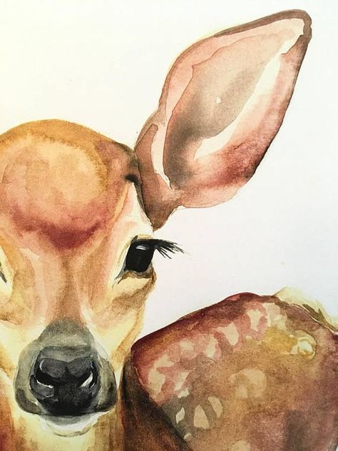 Floral Antlers, Deer Painting, Animal Illustration Art, Deer Art, Animals Artwork, Art Drawings For Kids, Watercolor Ideas, Art Inspiration Painting, Painting Art Projects