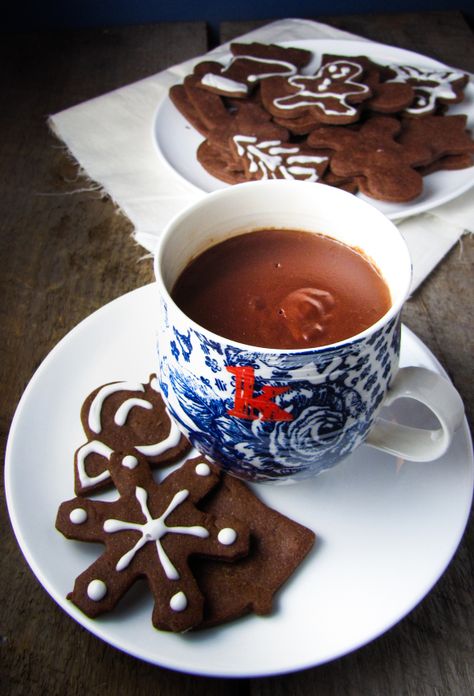 Hot Chocolate Recipe, Coffee Chocolate, Chocolate Recipe, Kitchen Door, Hot Chocolate Recipes, Bittersweet Chocolate, Winter Party, Cut Out Cookies, Breakfast Time