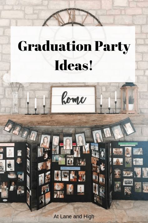 Today I am sharing my favorite Graduation Party Ideas that I used for my daughters High School Graduation. Graduation Ideas Party, Graduation Poster Ideas, Senior Poster Board Ideas, Graduation Photo Boards, Graduation Diy Decorations, Graduation Board, Graduation Boards, Senior Graduation Party, Graduation Open Houses