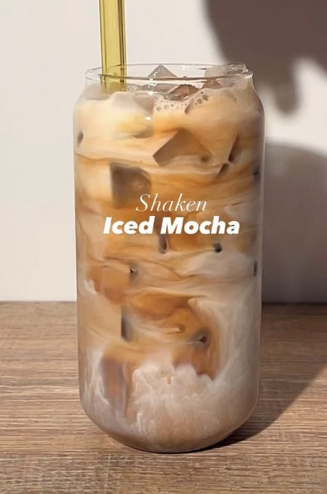 Shaken Iced Mocha Recipe | The Feedfeed Iced Mocha Coffee Recipe, Iced Mocha Recipe, Mocha Coffee Recipe, Iced Mocha Coffee, Easy Coffee Drinks, Mocha Recipes, Mocha Recipe, Caramel Mocha, Iced Mocha