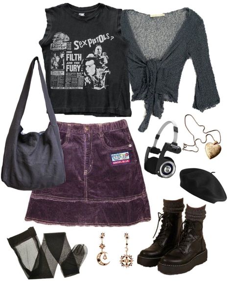 Grunge Sleaze Outfits, Grunge Outfit For School, 90s Summer Grunge Outfit, 90s Grunge Concert Outfit, 90s Grunge Whimsigoth, Grunge Concert Outfit Summer, Grunge Fits Summer, Summer Grunge Clothes, Goth Summer Outfits Soft Grunge