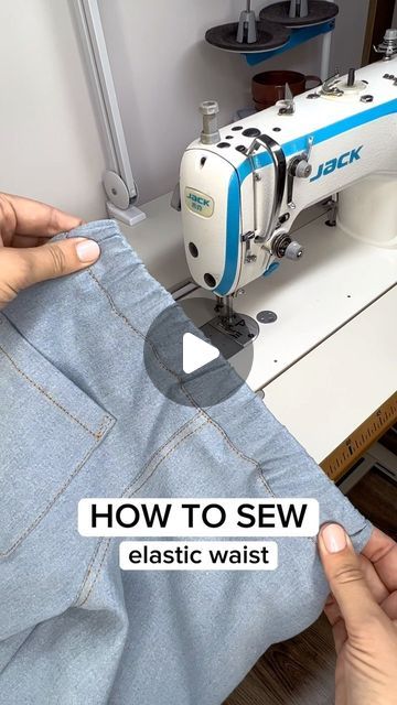 Elastic Waistband Tutorial, Thread Needle, Sewing Elastic, Outfit Planning, Elastic Waist Pants, How To Sew, Waist Pants, Sewing Techniques, Top Tips