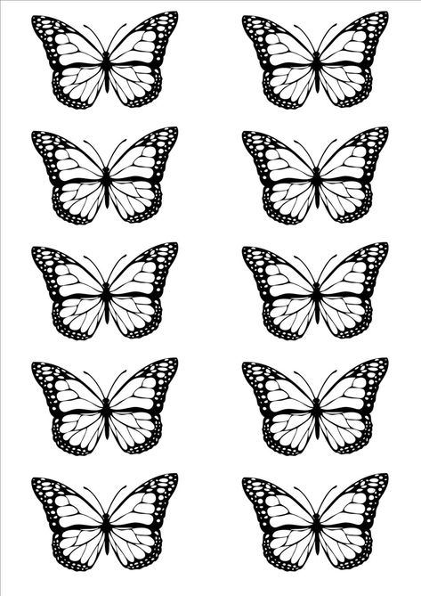 Aesthetic Butterfly Template, How To Make Butterfly Room Decor, Butterfly Ceiling Hanging, Butterfly Template Aesthetic, How To Hang Butterflies On Ceiling, Stuff To Print Out For Room Aesthetic, Ready To Print Stickers, Hanging Butterflies From Ceiling, How To Make Hanging Butterflies