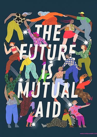 What we love about mutual aid - Solid Ground Mutual Aid, Social Justice, The Future, Giclee Print, Comic Book Cover, Art Design, Mural, Instagram, Design