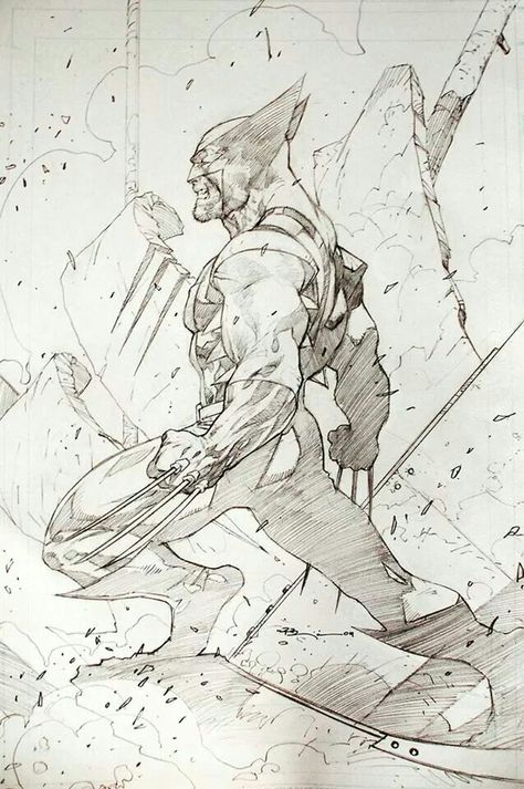 Jim Lee Art, Wolverine Art, Comic Book Artwork, Wolverine Marvel, Arte Dc Comics, Comic Book Artists, A Pencil, Comic Book Heroes, Comic Book Characters