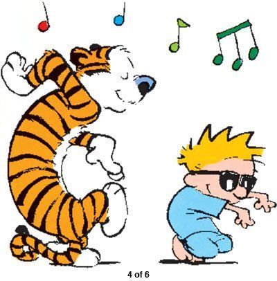 Calvin And Hobbes Dancing, Calvin And Hobbes Birthday, Calvin And Hobbes Tattoo, Hobbes And Bacon, Calvin Und Hobbes, Calvin And Hobbes Quotes, Quotes Happy Life, Bill Watterson, Calvin And Hobbes Comics