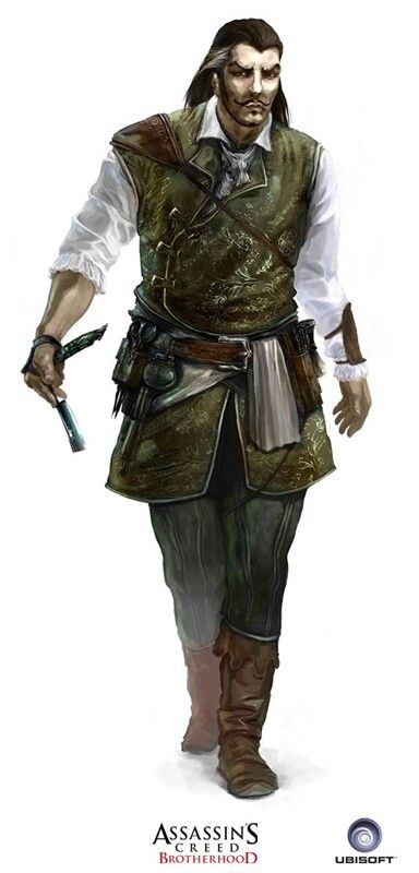 Baltasar de Silva: the Barber ACB multiplayer concept art D D Rogue, Rogue Assassin, Assassins Creed Ii, Assassin's Creed Brotherhood, Steampunk Characters, Pathfinder Character, Leather Armor, Fantasy Portraits, Assassin’s Creed