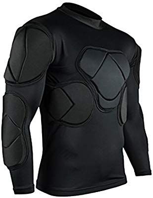 Amazon.com: Jellybro Men's Padded Football Protecitve gear Set Training Suit Rib Protector: Gateway Football Protective Gear, Football Pads, Goal Keeper, Training Suit, Football Stuff, Soccer Outfits, Extreme Workouts, Football Gear, Man Pad