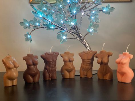 Venus Statue, Body Candles, Candles Ideas, Body Candle, Tropical Fragrance, Candle Making Business, Female Torso, Male Torso, Candle Gift Box