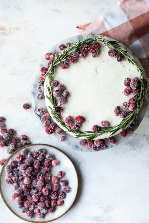 Cranberry Wreath Cake - Culinary Hill Cranberry Cake Decoration, Christmas Wreath Cake, Cranberry Wreath, Good Books To Read, Wreath Cake, Winter Celebration, Decorating Crafts, Sugared Cranberries, Snowball Cookies