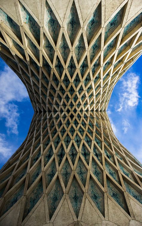 Balance And Symmetry, Symmetry In Design, Harmony In Architecture, Balance In Architecture, Azadi Tower Tehran, Harmony Architecture, Architectural Symmetry, Balance Architecture, Iran Design