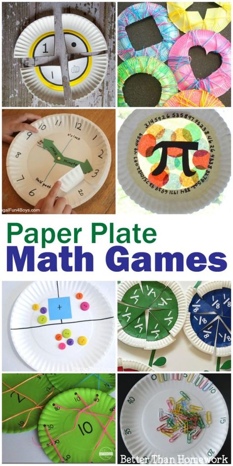 Math Paper Plate Games - Creative Family Fun Math Paper, Large Group Games, Maths Paper, Creative Math, Math Activities For Kids, Math Games For Kids, Fun Math Games, Math Tutor, Math Methods