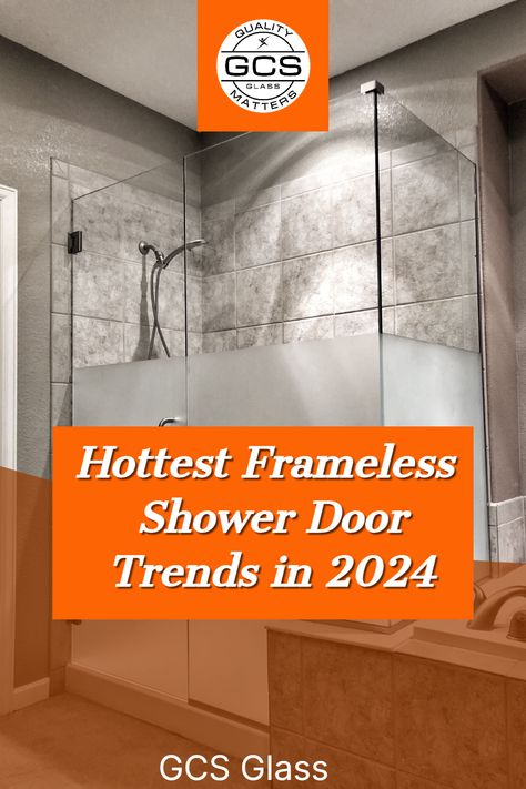 Looking to revamp your bathroom? 🚿👀 Dive into the hottest frameless shower door trends of 2024! 🌊 From sleek designs to high tech upgrades, find what's in store for your bathroom remodel 💁‍♀️🏠 Frosted Shower Glass Door Ideas, Shower Glass Door Ideas, Shower Door Options, Rain Glass Shower Door, Shower Door Ideas, Frosted Shower Doors, Frosted Glass Shower Door, Bathroom Shower Doors, Full Bathroom Remodel