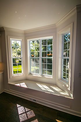 http://usshelter.com/photo-gallery.html Window Design Traditional, Rounded Room With Windows, Living Hall Window Ideas Indian, Bay Window Outside View, Window Design Modern, Bump Out Window, Kitchen Bay Window Treatments Bed Bath & Beyond, Bay Window Exterior, Window Remodel