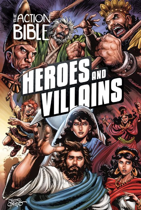 Book cover for The Action Bible Heroes and Villains Action Bible, Bible Heroes, Heroes And Villains, Bible Resources, Bible Characters, Roman Soldiers, Ayat Alkitab, Historical Background, Christian Fiction