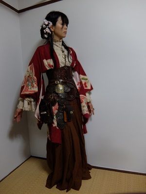 Asian Steampunk, Samurai Clothing, Mode Steampunk, Japanese Clothing, Steampunk Design, Steampunk Fashion, Fantasy Clothing, Marie Antoinette, Character Outfits