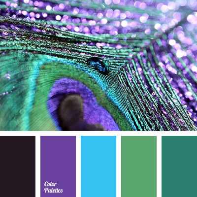 Color Palette #3730 inspires you to decorate your house, flat, bedroom, kitchen, living room, bathroom and even wedding with our color ideas. Peacock Color Scheme, Royal Peacock, Teal Color Palette, Peacock Pictures, Color Palette Ideas, Brand Archetypes, Purple Bathrooms, Wall Living Room, Palette Design