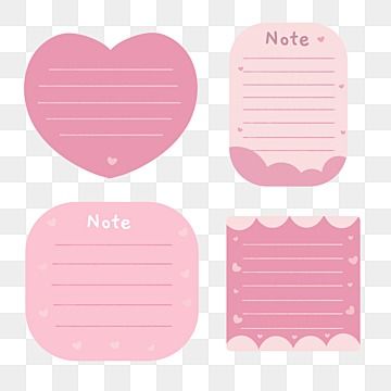 Good Notes Sticky Notes, Pink Digital Stickers, Pink Notes Template, Cute Sticky Notes Png, Note Layout, Good Notes Templates, Pink Scrapbook Paper, Pink Sticky Notes, Journal Png