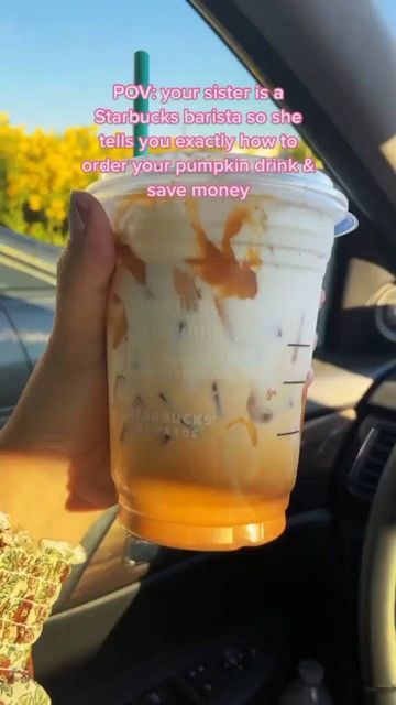 Starbucks Drinks Videos, Pumpkin Starbucks, Keto Starbucks, Starbucks Fall Drinks, Starbucks Hacks, Starbucks Drinks Diy, Pumpkin Drinks, Starbucks Secret, Pumpkin Sauce