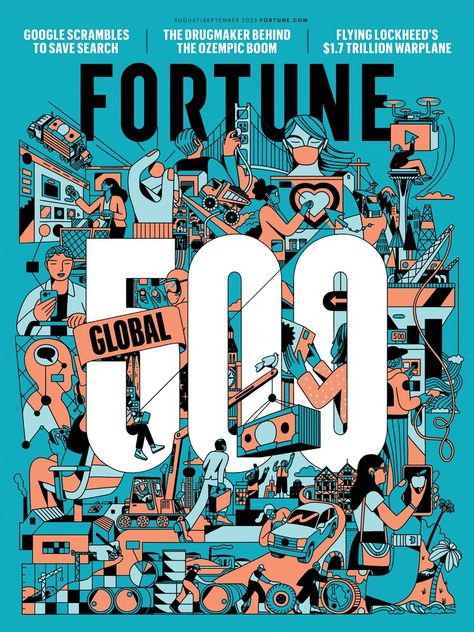 FORTUNE August/September 2023 Christopher Delorenzo, Fortune Magazine, Disruptive Technology, Ad Illustration, Personal Library, Business Trends, Predictive Analytics, Economic Times, Tech Innovation