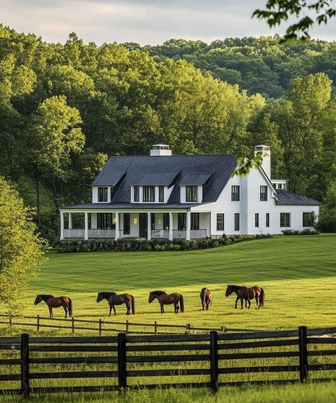 House With Land, Future Farms, Farm Lifestyle, Dream Life House, Casa Country, Countryside House, Ranch Life, House Plans Farmhouse, Dream House Interior