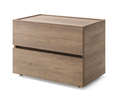 Calligaris Huron Nightstand - 2Modern Huron Nightstand, Aesthetic Flexibility, Nightstand Color, Full Bed With Storage, Effective Teamwork, Simple Nightstand, Melamine Wood, Nightstand Light, Lid Storage