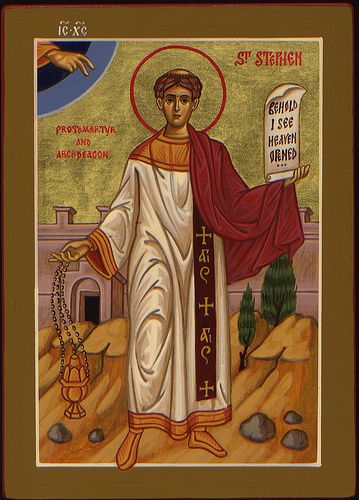 Martyr Quotes, St Stephen, Saint Stephen, Paint Icon, The Son Of Man, Holy Cross, John The Baptist, More More, Orthodox Icons