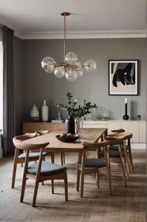 scandinavian dining table ideas add comfort with upholstered chairs in neutral tones Scandinavian Dining Table And Chairs, Round Kitchen Table Scandinavian, Dining Table Scandi, Nordic Living Room Inspiration Scandinavian Interiors, Nordic Dinning Room Table, Solid Wood Scandinavian Dining Table, Dinner Table Lighting Scandinavian, Scandinavian Kitchen Table, Modern Scandinavian Dining Room