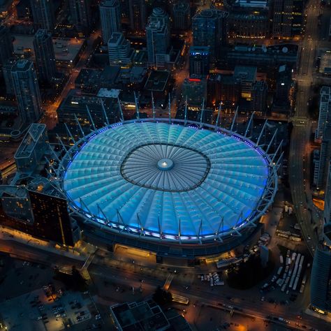 BC Place Stadium / Studio Phillips Barratt. Vancouver Bc Place Stadium, World Cup Stadiums, Nrg Stadium, Arrowhead Stadium, Lincoln Financial Field, Metlife Stadium, Football Tournament, Gillette Stadium, Usa Soccer