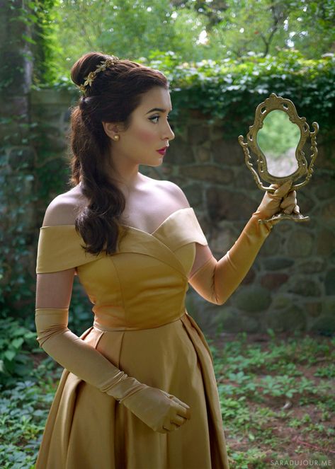 Diy Belle Costume Women, Belle Costume Women, Princess Costume For Women, Belle Halloween Costume, Belle Wig, Belles Dress, Princess Belle Costume, Belle Halloween, Disney Princess Cosplay