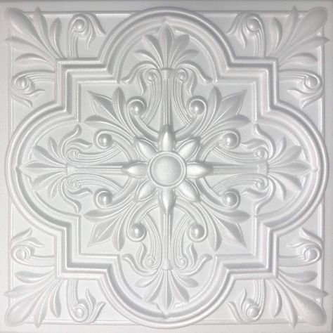 Ceiling Tiles Diy, Styrofoam Ceiling, Styrofoam Ceiling Tiles, Pvc Ceiling Tiles, Foam Tiles, Decorative Ceiling Tile, Ceiling Texture, Tile Covers, Plaster Ceiling