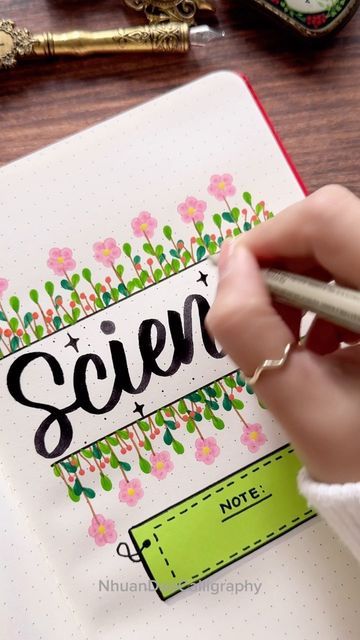 Science In Calligraphy, Science Calligraphy, Brush Pen, Front Page, Free Gifts, Calligraphy, Pen, Science, On Instagram