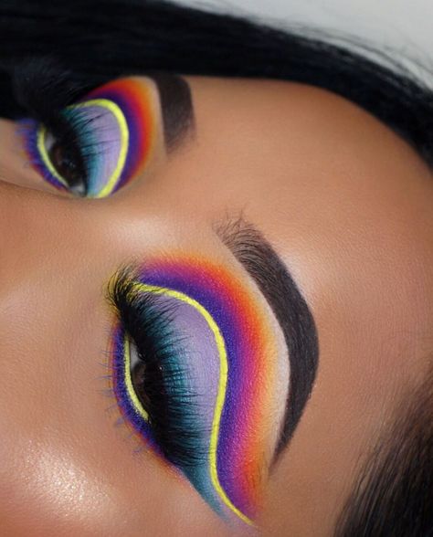 Rasta Makeup, Makeup Is Life, Colorful Eye Makeup, Creative Eye Makeup, Creative Makeup Looks, Baddie Makeup, Makeup Goals, Love Makeup, Pretty Makeup