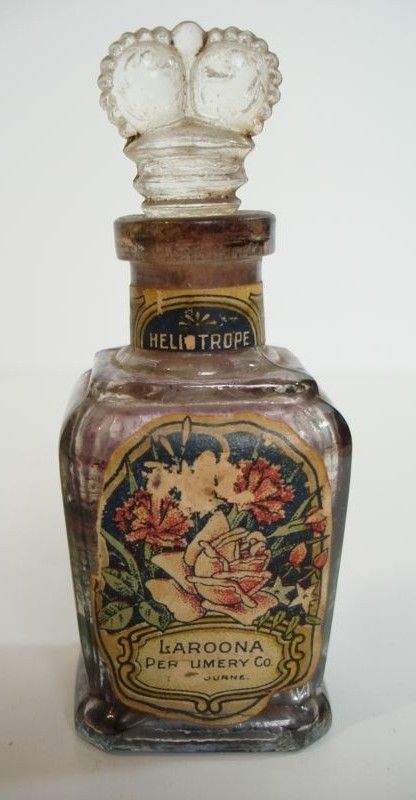 VINTAGE VICTORIAN GLASS PERFUME SCENT BOTTLE WITH CROWN STOPPER: Heliotrope by Laroona Perfumery Vintage Parfum, Old Perfume Bottles, Vintage Perfumes, Fragrance Bottles, Beautiful Bottles, Pretty Perfume Bottles, Beautiful Perfume Bottle, Antique Perfume Bottles, Vintage Cosmetics