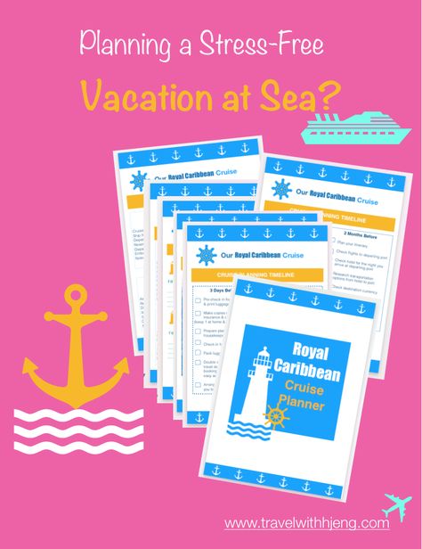 Are you planning for a stress-free and fun-filled vacation at sea? The Royal Caribbean Cruise Planner will help you removes any guesswork when planning a cruise vacation. No more disorganization & overwhelmed! I am sure you’ll definitely love simplifying things jotting down & crossing things off your Cruise Vacation Planner whenever something is DONE! Cruise Binder, Cruise Checklist Royal Caribbean, Royal Carribean Cruise Tips, Free Cruise Planner Printables, Vacation Planning Printables, Itinerary Template Free, Cruise Planner, Royal Carribean Cruise, Royal Caribbean Voyager Of The Seas