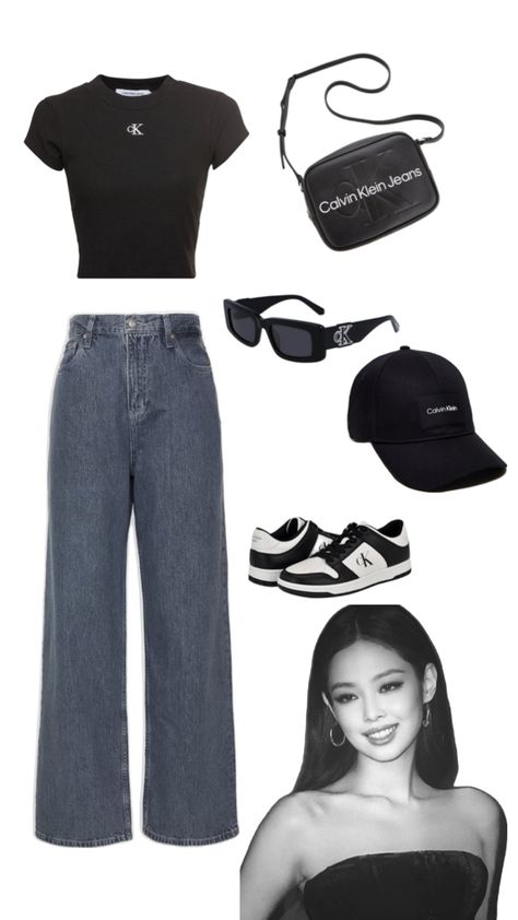 CK outfit ideas brand and idol Ck Outfit, Calvin Klein Jennie, Calvin Klein Outfits, Running Man, Jennie Kim, New Wardrobe, Pretty Words, Calvin Klein, Outfit Ideas