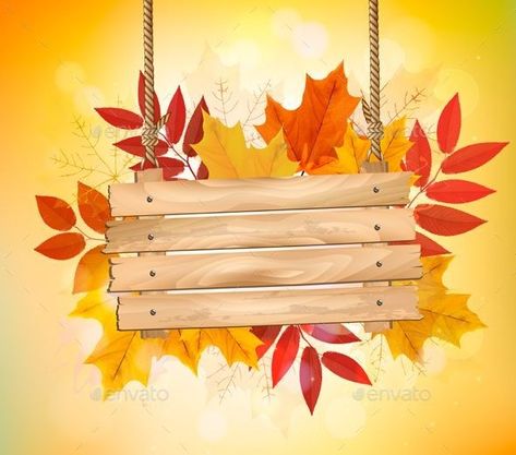 Autumn Frame, Background Autumn, Board Background, Fall Clip Art, Autumn Background, Page Borders Design, Cute Fall Wallpaper, Floral Border Design, My Works