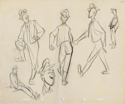 Deja View: Milt Kahl Sketches during WWII Concept Art Disney, Milt Kahl, Body Draw, Animation Sketches, Disney Sketches, Walt Disney Animation Studios, Figure Sketching, Gesture Drawing, Character Poses