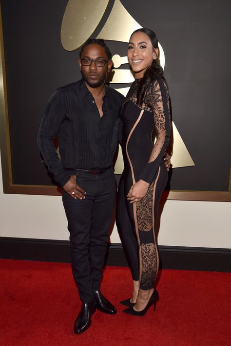 Whitney Alford, King Kendrick, Grammys 2016, Kung Fu Kenny, Grammys Red Carpet, With Girlfriend, Rap Albums, Gangsta Rap, Big Sean