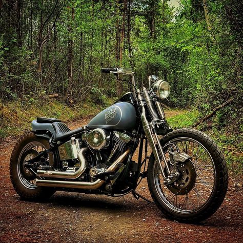 Harley Softail Deluxe, Something From Nothing, Softail Springer, Softail Slim, Ford Galaxy, Softail Deluxe, Bobber Bikes, Bike Ideas, Custom Bobber