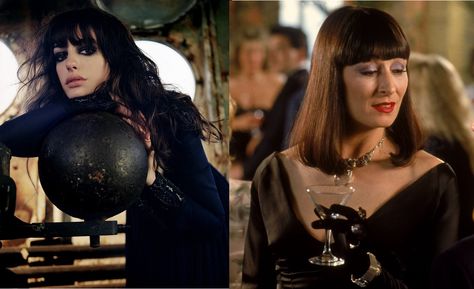 Roald Dahl Witches Costume, Angela Bassett Voodoo Queen, The Love Witch Movie Black Dress, Anjelica Huston The Witches, Van Helsing 2004, Blood And Black Lace 1964, Anjelica Huston, Witch Costume, Oscar Winners